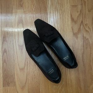 Stuart Weitzman Brown Suede Loafers